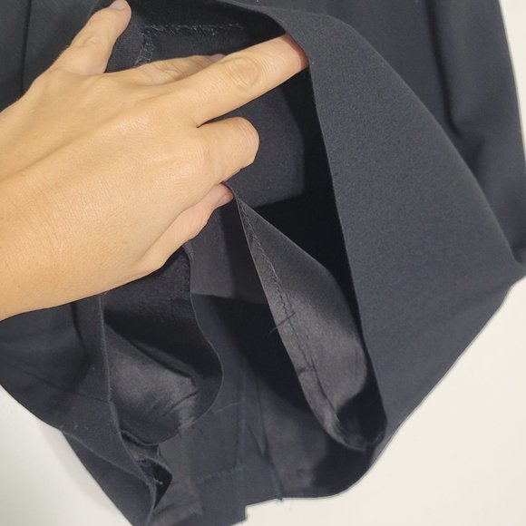 Les Belles Garconnes Vintage Classic Midi Skirt Black Casual Zip Womens Lined - Picture 4 of 15